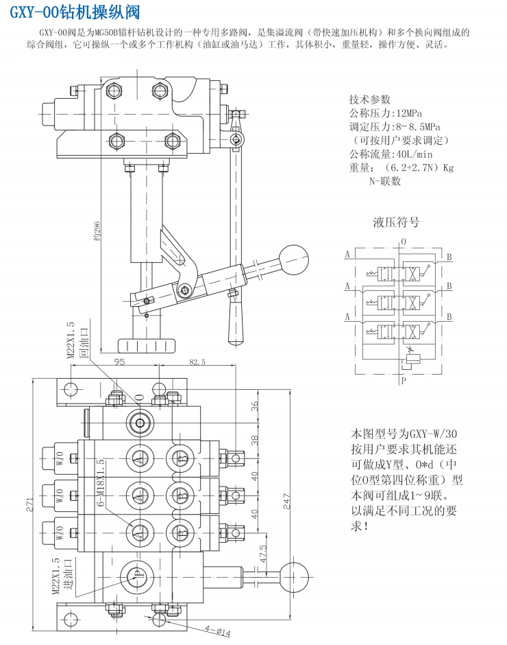 GXY-00鉆機操縱閥